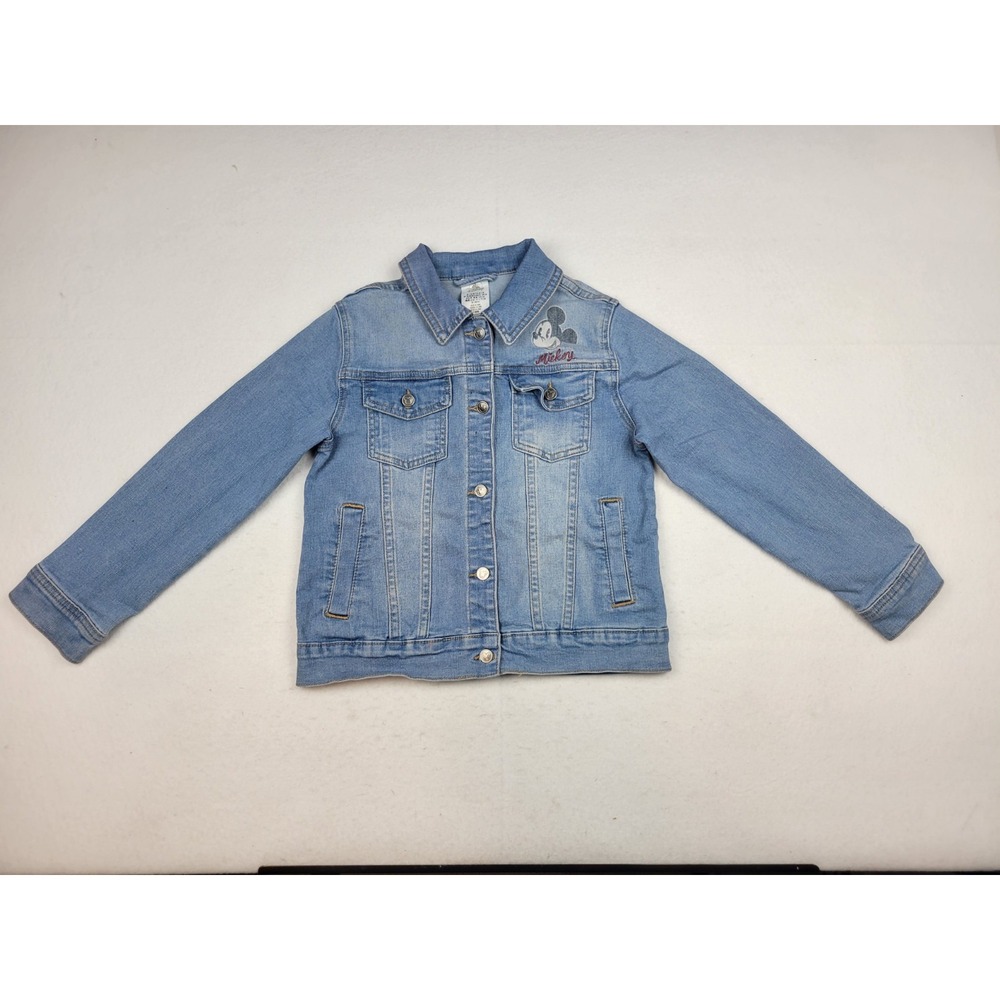 Disney Jean Jacket Mickey Mouse Denim Jacket The One & Only 2-Sided Girls 7/8